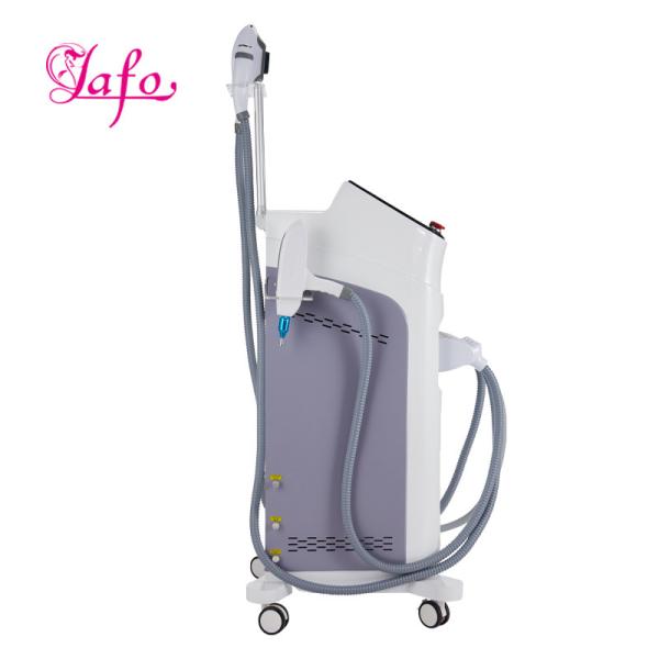 NEW design! 4 in 1 opt IPL+ 808nm diode laser + rf +nd yag laser beauty salon equipment ipl laser hair removal machine