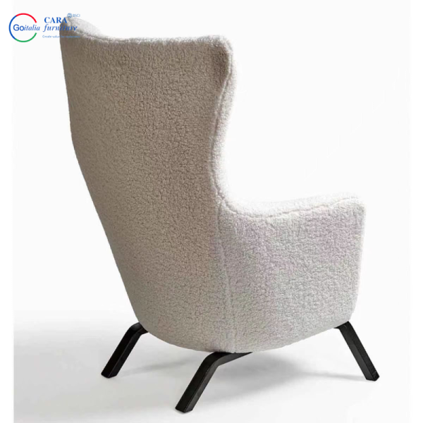 Customize Home Furniture Berber Fleece Fabric Footstool And Soft Sofa Armchairs For Living Room