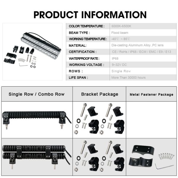 14 Inch 60W Ultra-thin 4x4 Led Bar Off road Light For Car Niva 12V Jeep Wrangler tj ATV SUV Trucks Led Work Barra Driver