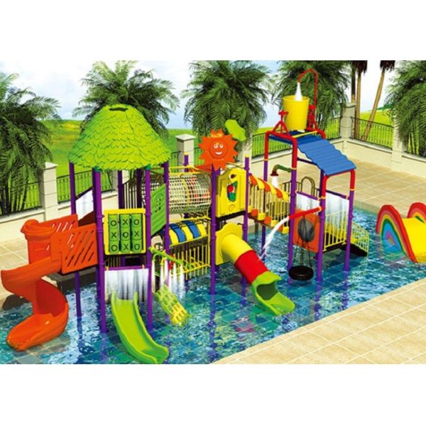 Durable Safe Residential Aqua Park Equipment / Children Water Playground