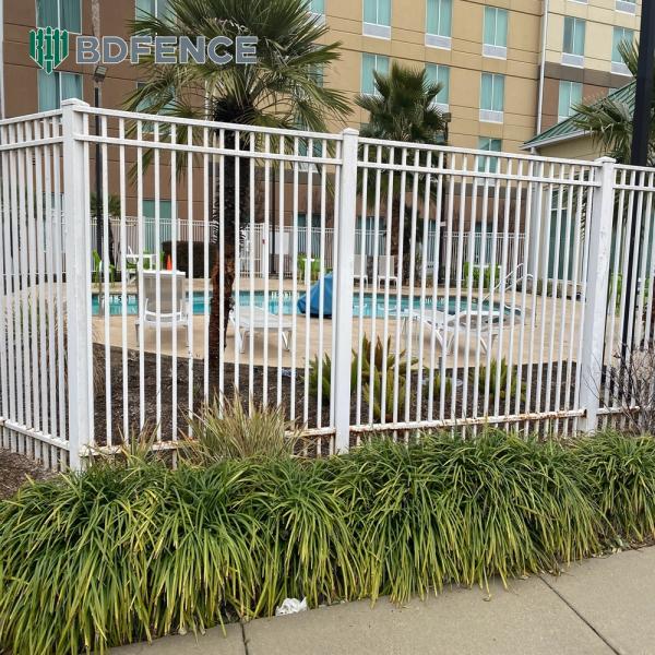 Anti-Graffiti Horizontal Tubular Fence Easy Clean Surface