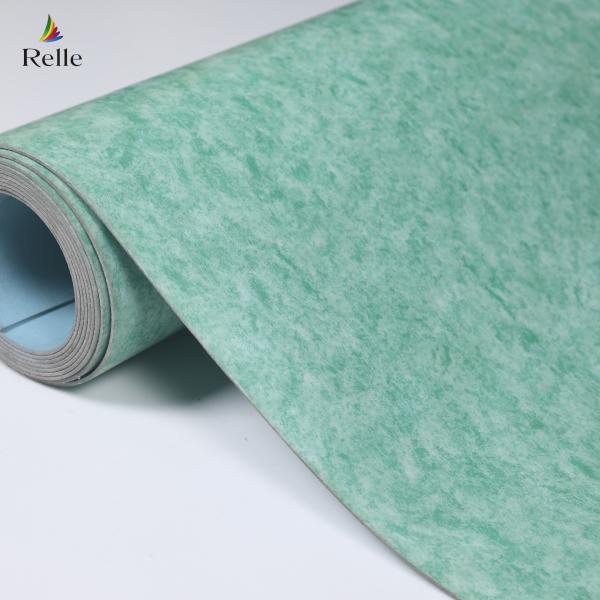 Relle Heterogeneous Vinyl Flooring 2mm Fireproof Commercial Vinyl Roll Flooring