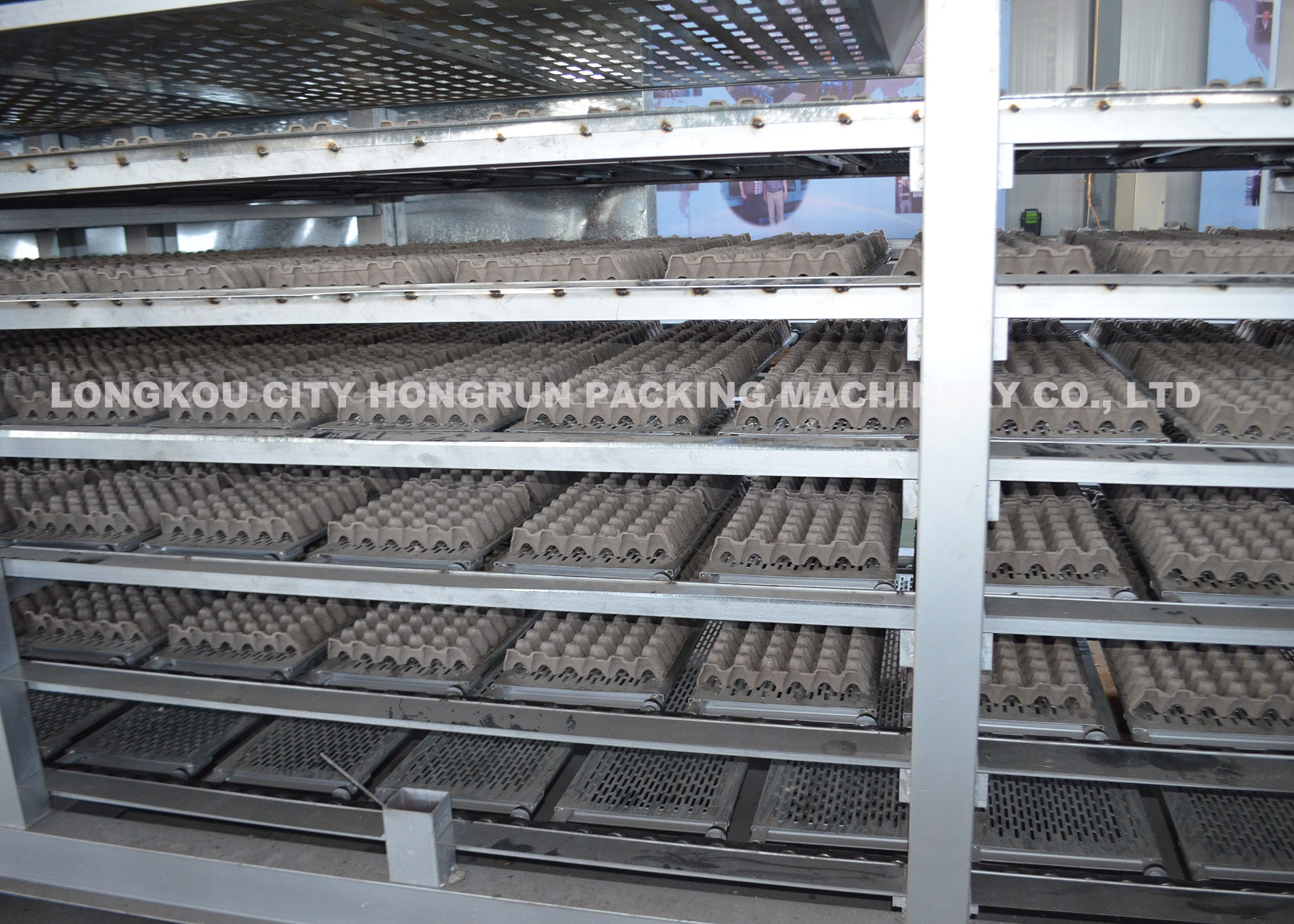 машина подноса яичка пульпы 4000pcs/hr отливая в форму, поднос яичка формируя машину