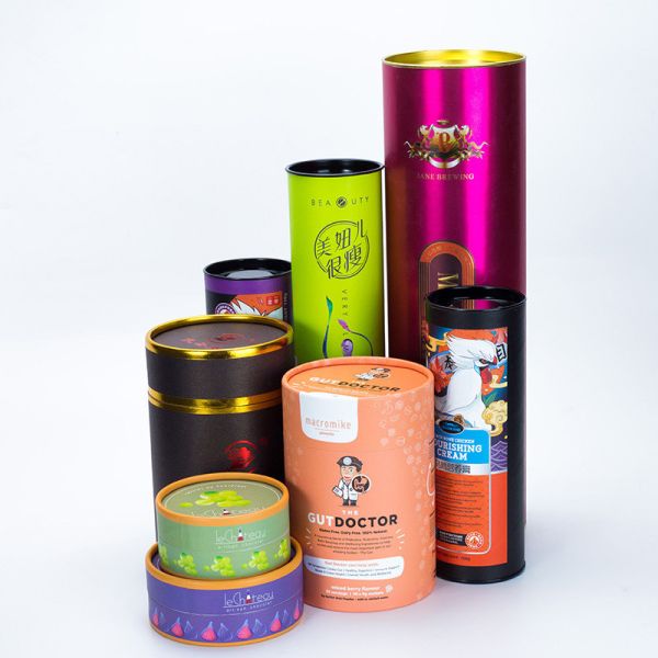 Овальный цилиндр картона упаковывая Biodegradable упаковку трубки белой бумаги