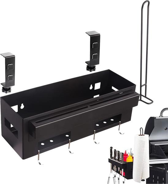 Griddle Caddy with Paper Towel Holder for 28/36 Blackstone Griddle Prep Cart Grill Caddy Outdoor Grill Organizer