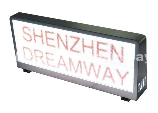 Energy Saving taxi top led display / P5 SMD2727 taxi advertising signs Nationstar 7,500 nits