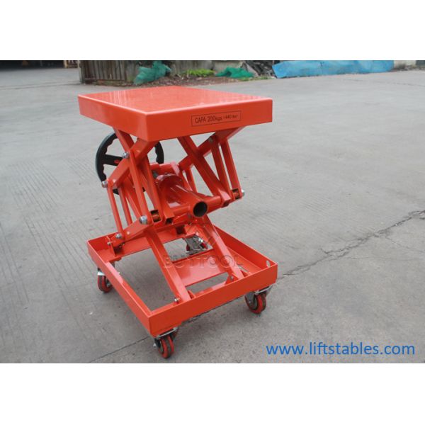 Triplicar-se Scissor a capacidade móvel da tabela de elevador hidráulico 770-Lb