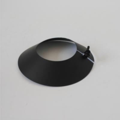 ISO9001 Pellet Stove Chimney Storm Collar Flat Black Powder Coating Surface