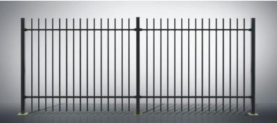 Safety Ornamental Aluminum Fence , Powder Coated Residential Fencing