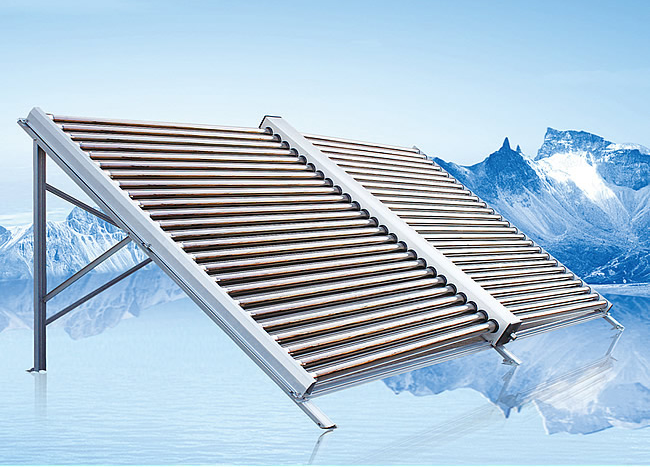vacuum tube manifold solar collector