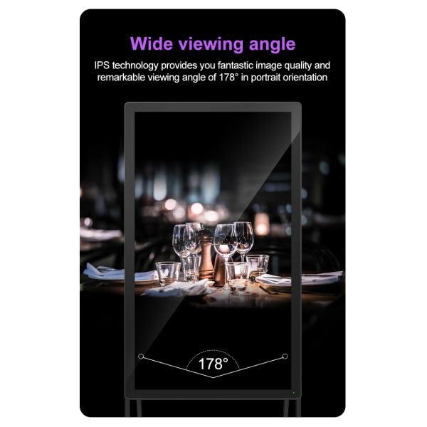 SECAM плаката Signage рекламы медиа-проигрывателя 55in 4k цифров Lcd складной