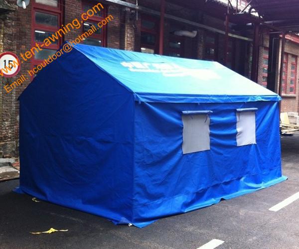 3x4m Outdoor Steel Framed  Waterproof  Disaster Relief Tent Refugee Tent
