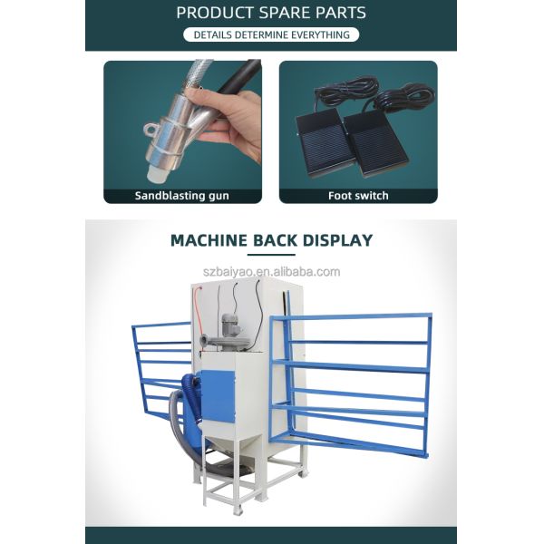 Manual Sandblasting Machine Sand Blasting Cabinet Machine for Glasses