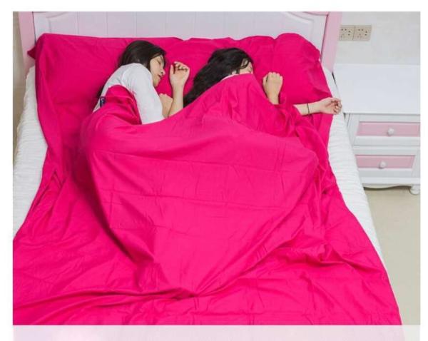 Outdoor Single Camping Envelope Sleeping Bag Liner Mummy Hiking Travel Camp Gear(HT8036)