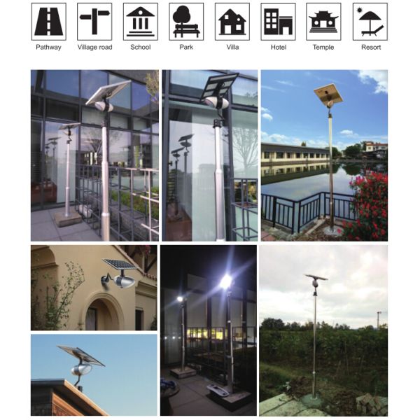 Solar Street Light With Inbuilt Battery Decoration For Villa / Wall / Yard