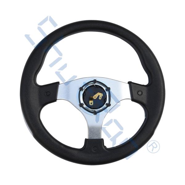 Carrinho de golfe que compete o volante preto para o carro do clube, o EZGO, e o Yamaha