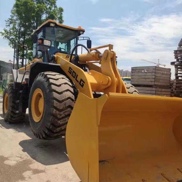 92KW Used Wheel Loaders With Hydrostatic Transmission And Original Engine