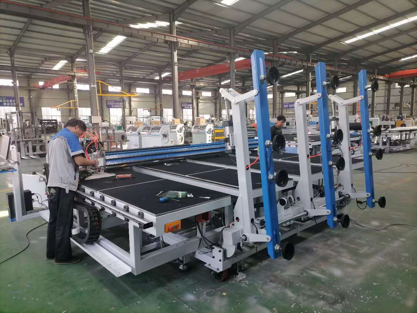 CNC All In One Glass Cutting Machine 0-200M/Min High Speed Cutting / Automatic Braking