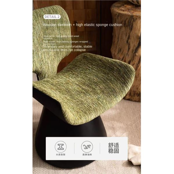 Minimalist Modern Dressing Table Makeup Vanity Chair Creative Backrest Swivel Chair Salon Accent Leisure Home Office Bedroom