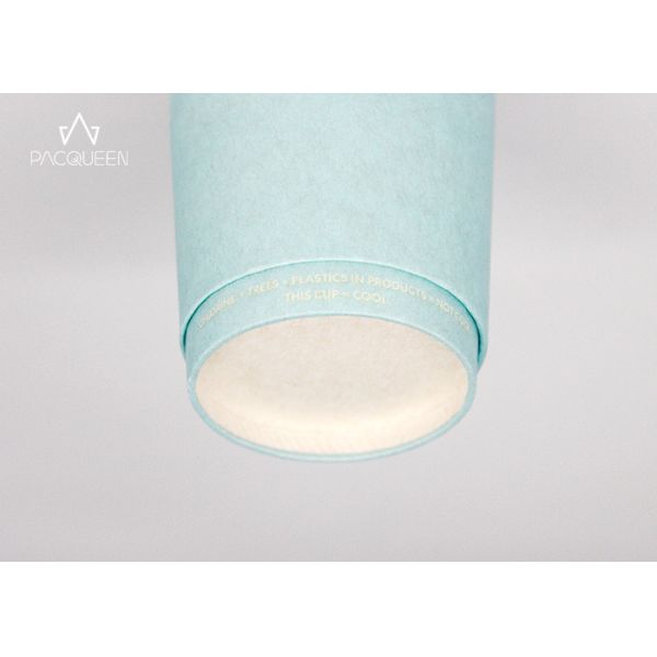 Biodegradable Double Wall Takeaway Coffee Cups Natural Color Bagasse Based