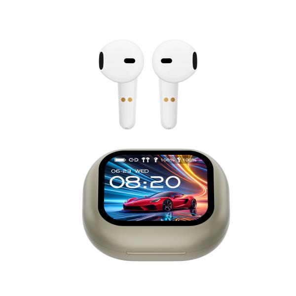 Wireless Headphones Color Screen Noise Reduction Earphones Real-time Information