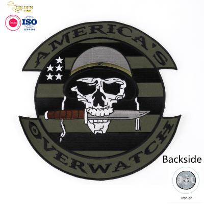 Eco - Friendly Embroidered Cloth Patches Heat Press Sports Club Majestic Iron On Hat