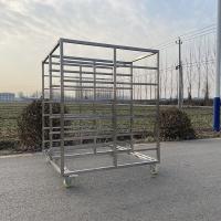 800X600 bakery tray rack trolley Bread Trolley Double Oven Rack