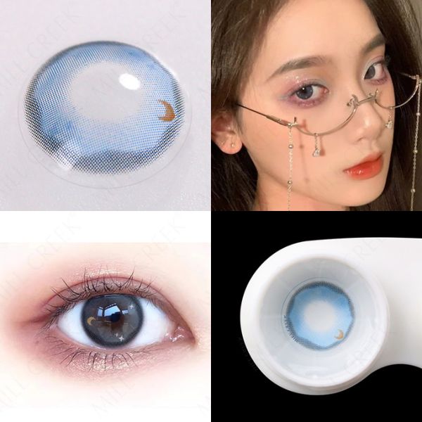 Cosmetic Tinted Daily Contact Lenses Mystic Blue Color Contact Lenses