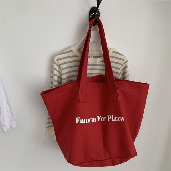 Daily School Life Canvas Tote Bag for Shopping Practical and Versatile Design