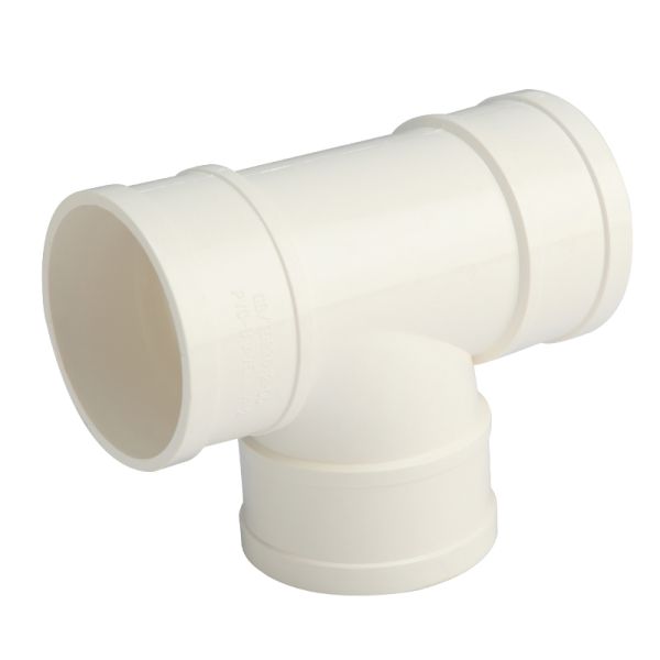 Муниципальный тройник 50 штуцеров трубы дренажа PVC 75 110 160 пластиковых