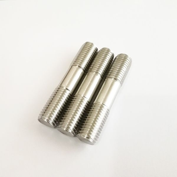 High Durable 1.25 Inch Dual Threaded Stud , Threaded Metal Rod Two Head