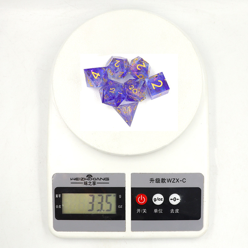Factory Price 17mm D6-size Customizable Resin Dice for DND RPG Board Games