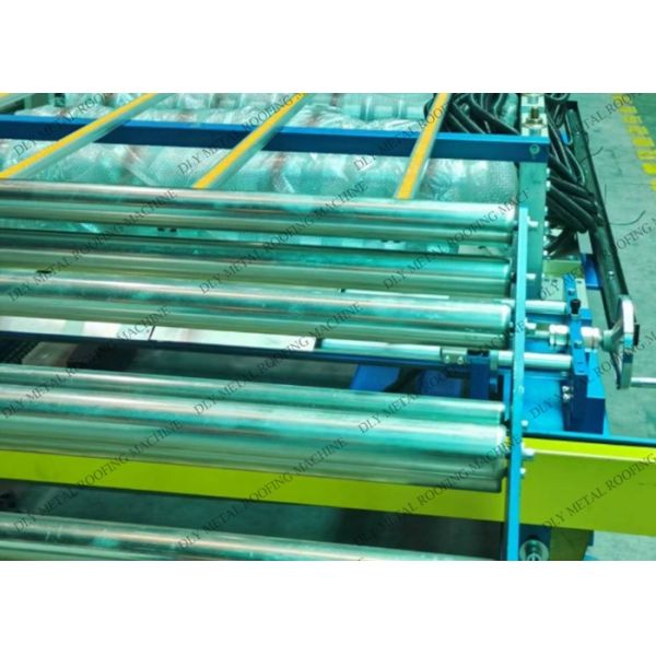 High Speed PPGI Plc Metal Roofing Equipment Automatic Hydraulic Cutting