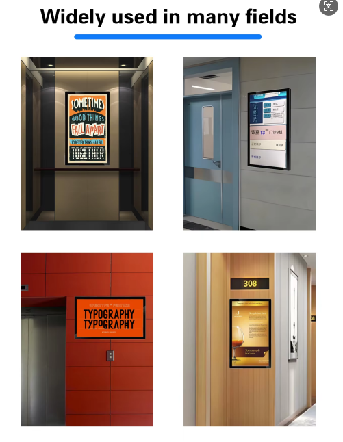 21.5 дюймовый отель больница школа супер стройная дверь цифровые вывески дисплей