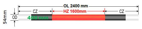 Corrosion Resistance ED Type Silicon Carbide Rod 400/500/600mm Length