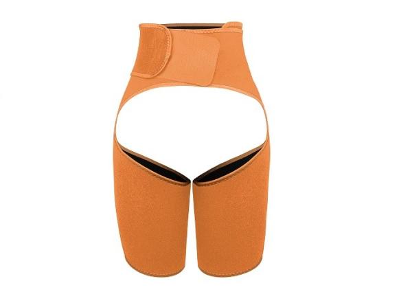 Ergonomic Orange Thigh Shaper Sweat Thigh Trimmer With 3 Straps