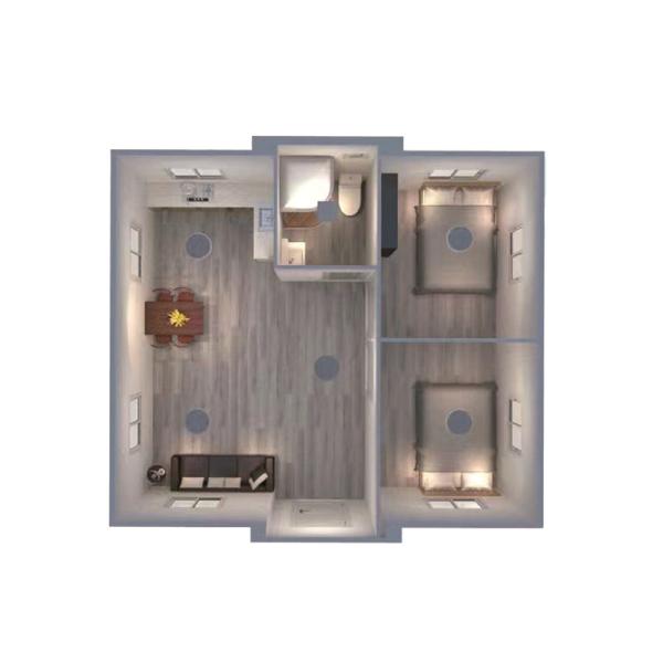 Vente en gros Taille personnalisée Couleur 20 pieds 40 pieds Collable Préfabriqué Modulaire Expandable Container House Portable Container House