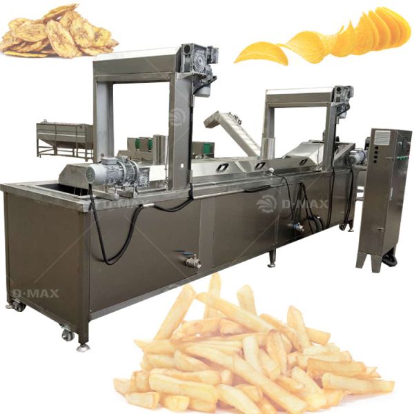 Potato Strips Cutting Oiling Packing Machine for Fruit Processing Plant 1580*850*800mm