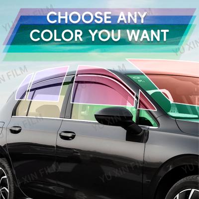 10 Years IRR 99% Sunset Chameleon Film Purple Anti-Glare UV Car Window Tint Film 
