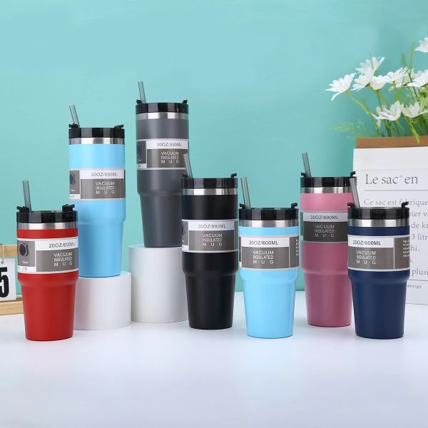 Stainless steel insulated cup - Ice King Cup 30oz Car Cup Sipping Cup Beer Cup Vehicle-mounted Coffee mug