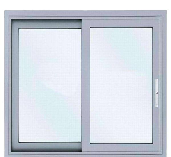 Large Size Double Glass Aluminum Sliding Windows with FiberGlass Screen Netting Material