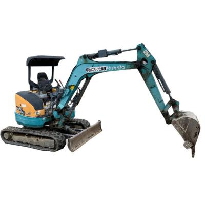 Excavadora mini Kubota de segunda mão para fazendas 4765mm Altura máxima de escavação
