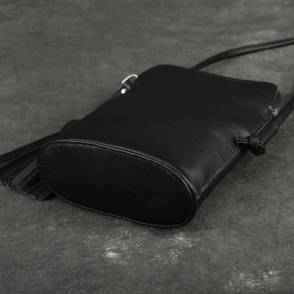 Messenger Sling Soft Large Black Genuine Leather Hobo Handbags