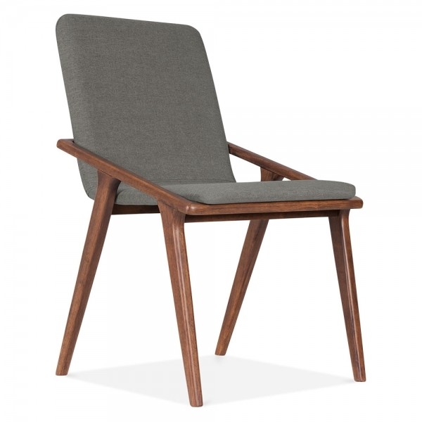 Walnut wood Hotel Guestroom desk chair with fabric upholstered chairs