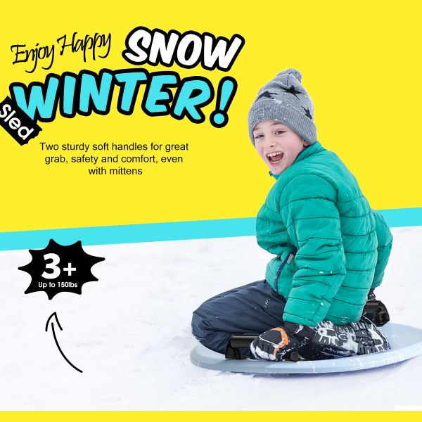Upgrade Your Winter Activities with Our Snow Sled Length 53cm Rider Weight 130-150lbs