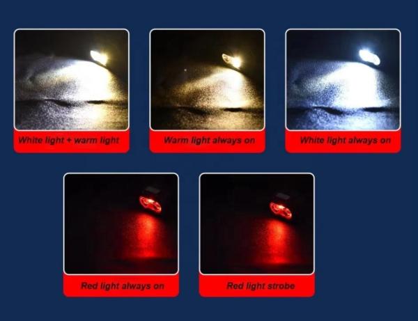 Headlight Strong Light Super Bright Charging Small and Light Long-lasting Sensing Night Fishing Fishing Special Dual-color Lamp