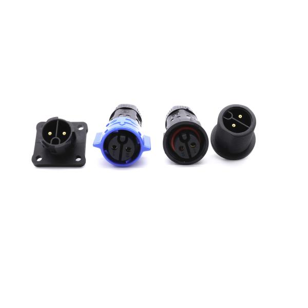Plastic Outdoor Waterproof Electrical Connectors 4 Core Square Shape
