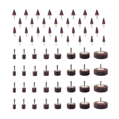 Roue à lamelles abrasive grains 60/80/120/240 en oxyde d'aluminium pour polissage et meulage