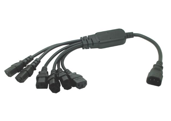 IEC 320 C14 to 6x C13 Power Cord 50CM