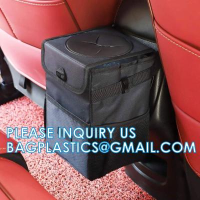 Car Trash Bags, Garbage Bag Hanging Detachable Bag for Car Trash Bag Hanging Back Seat Car Bag for Outdoor